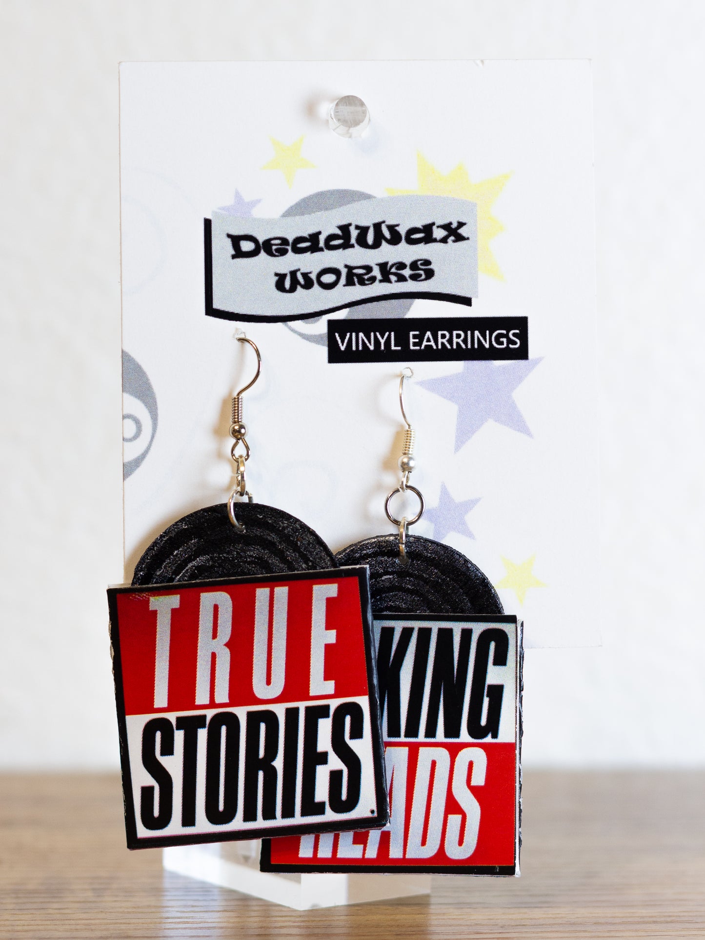 Talking Heads, True Stories - vinyl earrings